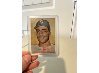Original Topps 1957Earl Battey Baseball Card