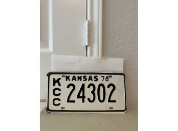 Vintage License Plate- 1978 Kansas