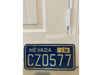 Vintage License Plate-Nevada