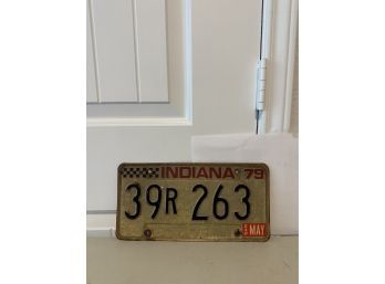 Vintage License Plate- 1979 Indiana