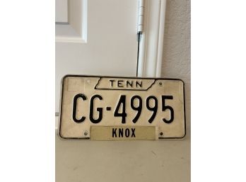 Vintage License Plate- Tennessee