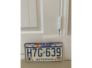 Vintage License Plate-Colorado