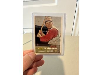Original Topps 1957 Pete Whisenant Baseball Card