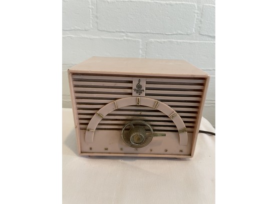 Vintage Emerson Table Radio (Pink) Model 811-B AM Band, Made In USA, Circa 1954-1955