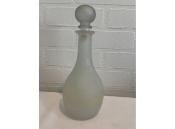 Mid-Century Glass Decanter - Made In Italy