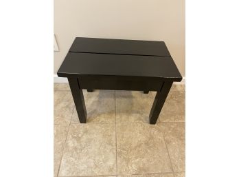 Black Small Solid Wood Table