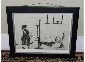 Picasso Litho From Verve 1953 - Originally Hand Signed In Pencil By Picasso Later.