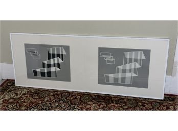 Josef Albers Formulation Articulation Limited Edition Of 1000 Silkscreen Print Circa 1972 Stamped Initials In