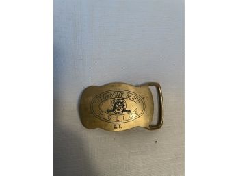 Solid Brass City Of Osage Beach Police Belt Buckle