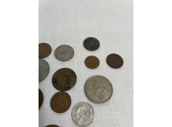 Foreign Coin Lot - 19pcs