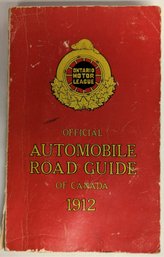 1912 Automobile Road Guide Of Canada