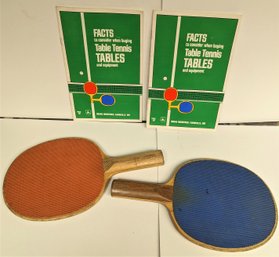 Tennis Racket And Pin Pong Paddles