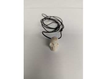 Buffalo Horn Skull Necklace