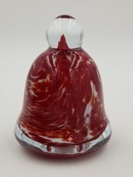 Dunlavy Art Glass Paperweight Bell Shaped - Signed