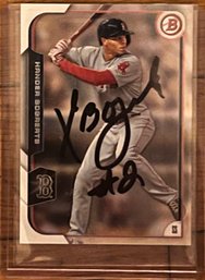 Xander Bogaerts Autographed Baseball Card