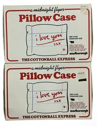 Lot Of 2 Cottonball Express I Love You Pillow Case