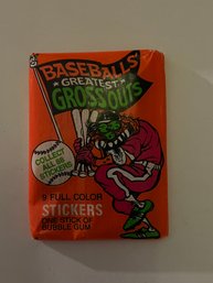 Vintage New Baseballs Greatest Gross Outs Cards