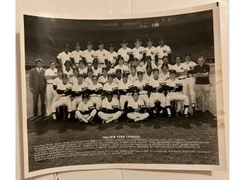 NY Yankees 1980 AL East Champions, 8x10 B&W Team Photo