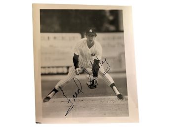 NY Yankees Fred Stanley Autograph Photo