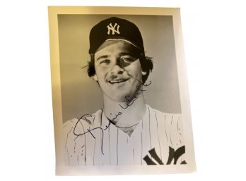 NY Yankees Dennis Werth Autograph Photo