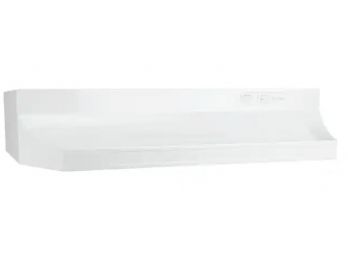 New  Nutone RL6300 Series 30 In. Under Cabinet Range Hood With Light In White Retails 79.00
