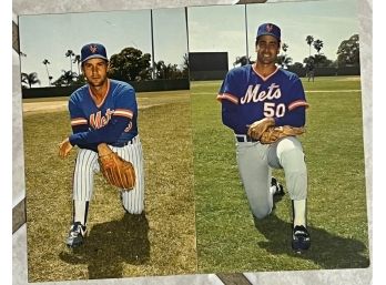 Lot Of 2 Ny Mets Photo Post Cards.