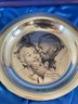 The Franklin Mint 1971 Christmas Plate Limited Edition, Under The Mistletoe 2nd Annual