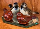 Four Decorative Birds