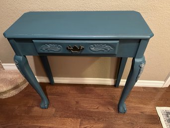 Blue Painted Accent Table