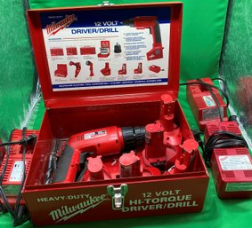 Heavy Duty Milwaukee Cordless Driver/Drill In Case