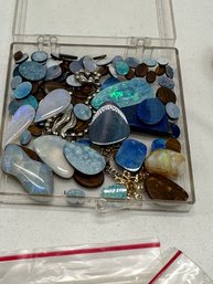 Assorted Jewelry Making Stones And Materials