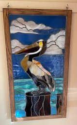 Stained Glass Pelican