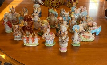 Collection Of Beatrix Potters From Beswick England Figurines