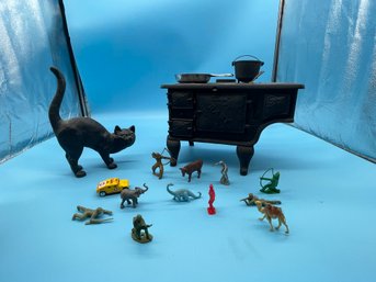 Miniature Metal Oven And Other Toys
