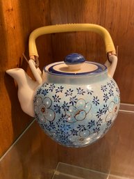 Large Ceramic Teapot, Crystal Vase And More