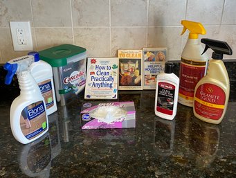 Household Cleaning Supplies And Books