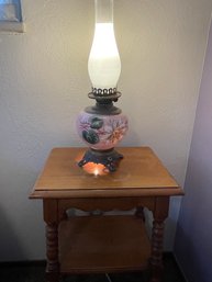 Electrical Lamp And Small Table