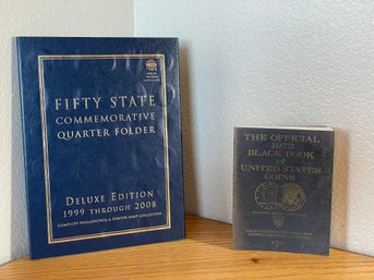 Fifty State Commemorative Quarters And Official 1973 Black Book Of US Coins