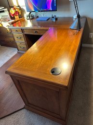 Woodleys Wooden Desk With Return