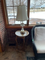 End Table And Lamp