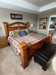 King Size Bed With Flex Top Sleep Number King Mattress And Two Remotes