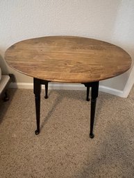 Oval Wooden Bedside Table