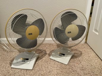 Two Table Top Fans