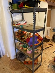Metal Shelving Unit CONTENTS NOT INCLUDED