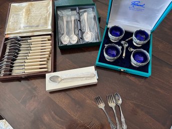 Assorted Sterling And Silver Plate And More