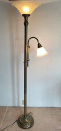 Vintage Floor Light With Two Lights