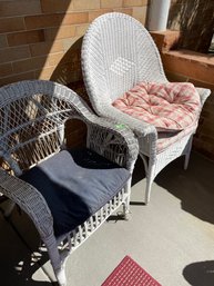 Two Wicker Side Chairs