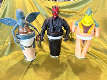Star Wars Episode 1 Collector Figure Drink Cups