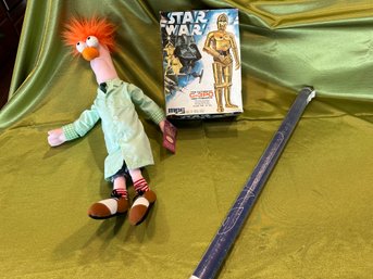 Muppets Beeker Plush, Star Wars C-3PO Model
