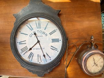 (2) Old World Clocks